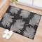 World Rug Gallery Contemporary Palm Leaves Textured Flat Weave Indoor/Outdoor Area Rug 2'x3' Black 111BLACK2X3 - alternate 1